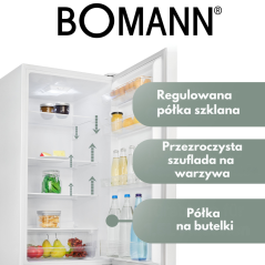 Lodówko-zamrażarka Bomann KG 184.1 (biała)