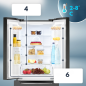 Lodówko-zamrażarka French Door Bomann KG 7361 IX (ciemny inox)
