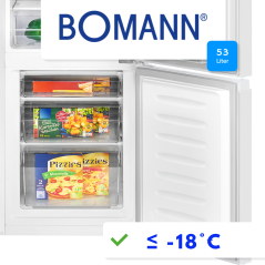Lodówko-zamrażarka Bomann KG 322.1 (biała)