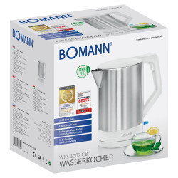 Czajnik elektryczny bezprzewodowy 1,5L Bomann WKS 3002 CB (biały)