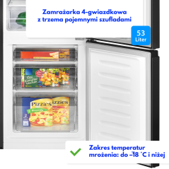 Chłodziarko-zamrażarka Bomann KG 320.2 (czarny)