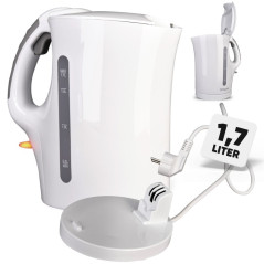 Czajnik elektryczny bezprzewodowy 1,7 L Bomann WK 6079 CB (biały) Outlet