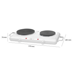 Kuchenka elektryczna przenośna dwupalnikowa Clatronic DKP 3583 Outlet
