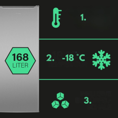 Zamrażarka 168l Bomann GS 7340 (inox)