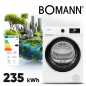 Suszarka do ubrań bębnowa z pompą ciepła 8 kg Bomann WPT 7154 (biała)