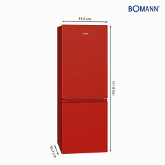 Chłodziarko-zamrażarka Bomann KG 320.2 (czerwony)