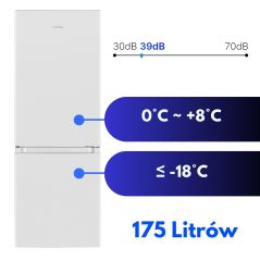 Chłodziarko-zamrażarka Bomann KG 320.2 (biały)