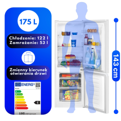 Chłodziarko-zamrażarka Bomann KG 320.2 (biały)