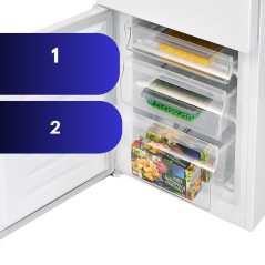 Chłodziarko-zamrażarka Bomann KG 320.2 (biały)