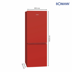 Chłodziarko-zamrażarka Bomann KG 320.2 (czerwony)