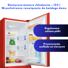 Chłodziarko-zamrażarka Bomann KG 320.2 (czerwony)