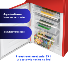 Chłodziarko-zamrażarka Bomann KG 320.2 (czerwony)
