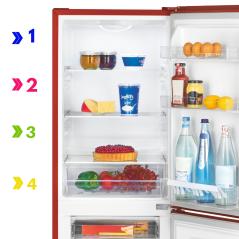 Chłodziarko-zamrażarka Bomann KG 320.2 (czerwony)