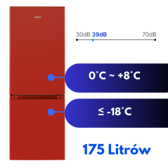 Chłodziarko-zamrażarka Bomann KG 320.2 (czerwony)