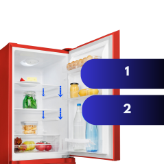 Chłodziarko-zamrażarka Bomann KG 320.2 (czerwony)