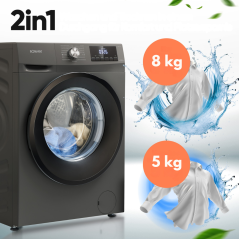 Pralko-suszarka 8 kg 1400 obr/min Bomann WAT 7186 (antracyt)