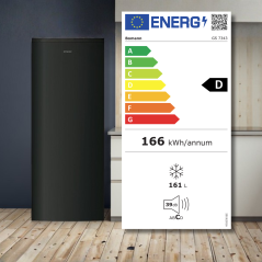 Zamrażarka wolnostojąca No Frost 161 l Inverter Bomann GS 7343  (czarna)