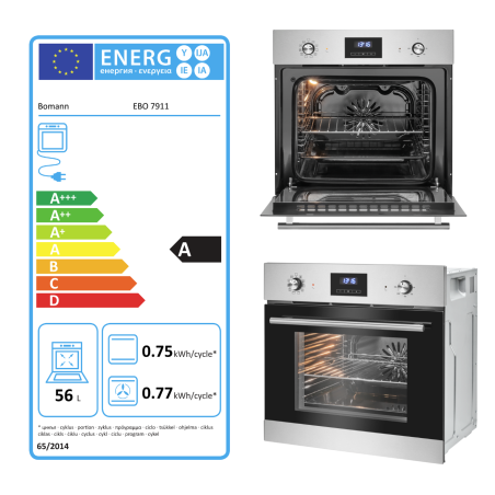 Piekarnik elektryczny do zabudowy Bomann EBO 7911 IX (inox)