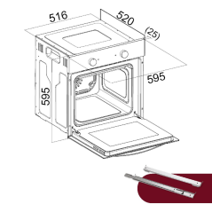 Piekarnik elektryczny do zabudowy Bomann EBO 7911 IX (inox)