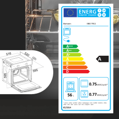 Piekarnik elektryczny do zabudowy Bomann EBO 7911 (czarny)