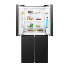 Lodówko-zamrażarka Cross Door Bomann KG 7358 (ciemny inox)