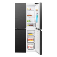 Lodówko-zamrażarka Cross Door Bomann KG 7358 (ciemny inox)