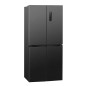 Lodówko-zamrażarka Cross Door Bomann KG 7358 (ciemny inox)