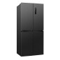 Lodówko-zamrażarka Cross Door Bomann KG 7358 (ciemny inox)