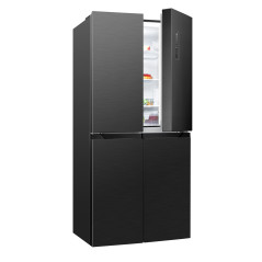 Lodówko-zamrażarka Cross Door Bomann KG 7358 (ciemny inox)