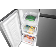 Lodówko-zamrażarka Cross Door Bomann KG 7358 (inox)