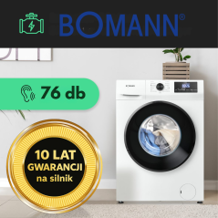 Pralka automatyczna slim 7 kg 1400 obr/min Inverter Bomann WA 7175 (biała)