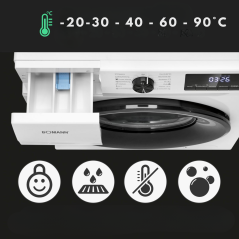 Pralka automatyczna slim 7 kg 1400 obr/min Inverter Bomann WA 7175 (biała)