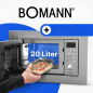 Kuchenka mikrofalowa z grillem, mikrowela do zabudowy Bomann MWG 2215 EB