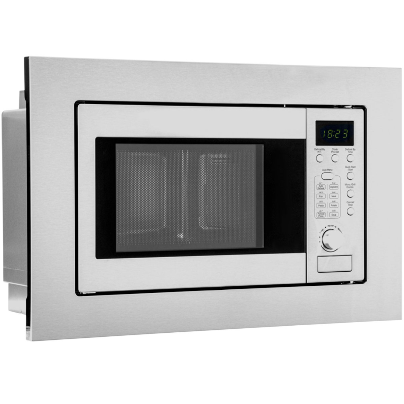 Kuchenka mikrofalowa z grillem, do zabudowy Bomann MWG 2215 EB (inox) P Kuchenka mikrofalowa z grillem, do zabudowy Bomann MWG 2215 EB (inox) P