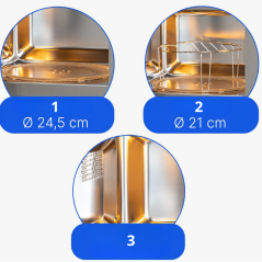 Kuchenka mikrofalowa z grillem, mikrowela do zabudowy Bomann MWG 2215 EB