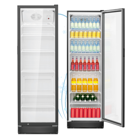 Chłodziarka witryna chłodnicza 347 litrów Bomann KSG 7351 (czarna)