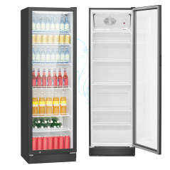 Chłodziarka witryna chłodnicza 347 litrów Bomann KSG 7351 (czarna)