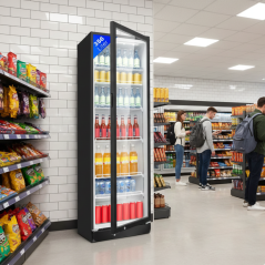 Chłodziarka witryna chłodnicza 347 litrów Bomann KSG 7351 (czarna)