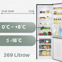 Lodówko-zamrażarka Bomann KG 184.1 (czarna)