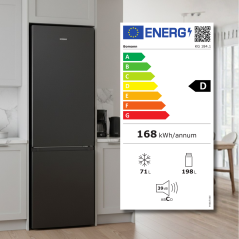 Lodówko-zamrażarka Bomann KG 184.1 (czarna)