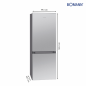 Chłodziarko-zamrażarka Bomann KG 320.2 (inox)
