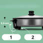 Patelnia elektryczna Clatronic PP 3401 (Ø32cm) Patelnia elektryczna Clatronic PP 3401 (Ø32cm)