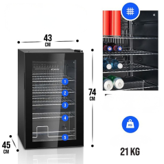 Witryna chłodnicza do napojów Bomann KSG 7287
