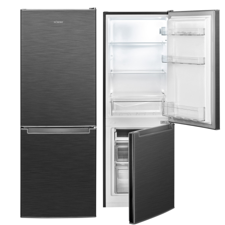 Lodówko-zamrażarka 173L Bomann KG 7359 (ciemny inox)