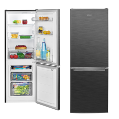 Lodówko-zamrażarka Bomann KG 7359 (ciemny inox)