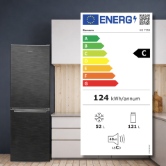 Lodówko-zamrażarka Bomann KG 7359 (ciemny inox)