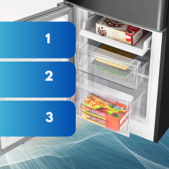 Lodówko-zamrażarka Bomann KG 7359 (ciemny inox)