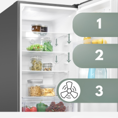 Lodówko-zamrażarka Bomann KG 7360 (inox)