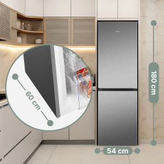 Lodówko-zamrażarka Bomann KG 7360 (inox)