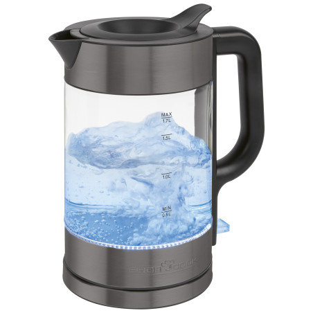 Czajnik elektryczny szklany 1.7 L ProfiCook PC-WKS 1322 G (ciemny inox)